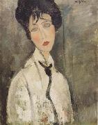Amedeo Modigliani, Femme a la cravate noire (mk38)